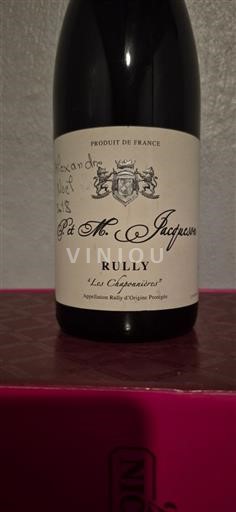 Borgogna Rully P et M. Jacqueson Les Chaponnières 2017