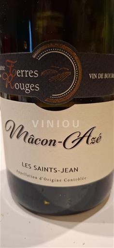 Borgonha Mâcon e mâcon-villages Terres Rouges Les Saints-Jean 2023