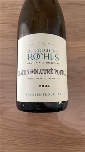 Burgundy Mâcon and Mâcon-Villages Famille Trouillet Au Coeur des Roches 2024