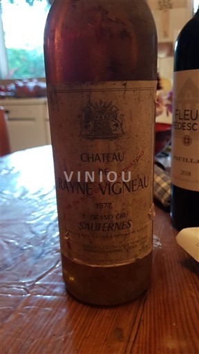 Bordeaux Sauternes Château Rayne Vigneau 1977