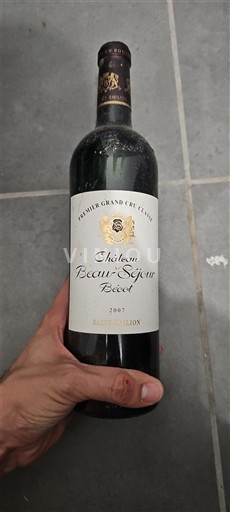 Bordeaux Saint-Émilion Premier Grand Cru Classé Château Beau-Séjour Bécot 2007
