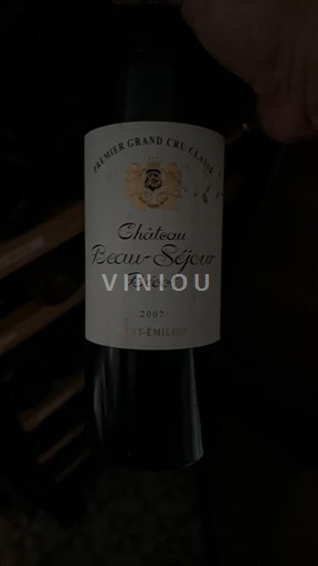 Bordeaux Saint-Émilion Premier Grand Cru Classé Château Beau-Séjour Bécot 2007