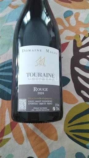 Loire-dalen Touraine Domaine Malet 2024