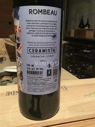 Roussillon Côtes du Roussillon Villages Rombeau Ceramista 2024
