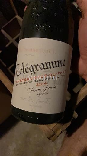 Thung lũng Rhône Châteauneuf-du-pape Domaine Vieux Télégraphe Télégramme 2014