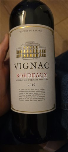 Bordeaux Vignac 2019