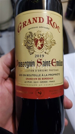 Burdeos Puisseguin-saint-émilion Grand Roc 2019