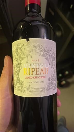 Bordeaux Saint-Émilion Grand Cru Château Ripeau 2015