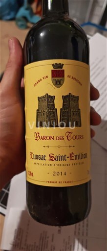 Bordeaux Lussac-saint-émilion Baron des Tours 2014