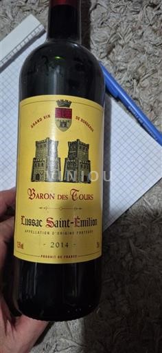 Bordeaux Lussac-saint-émilion Baron des Tours 2014