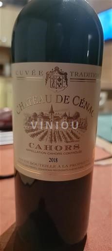 Sudoeste Cahors Château Cénac Tradition 2018