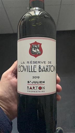 Bordeaux Saint-Julien Léoville Barton La Réserve de Léoville Barton 2019