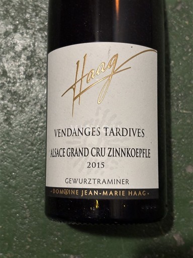 Alsazia Gewürztraminer Grand Cru Domaine Jean-Marie Haag Gewurztraminer 2015