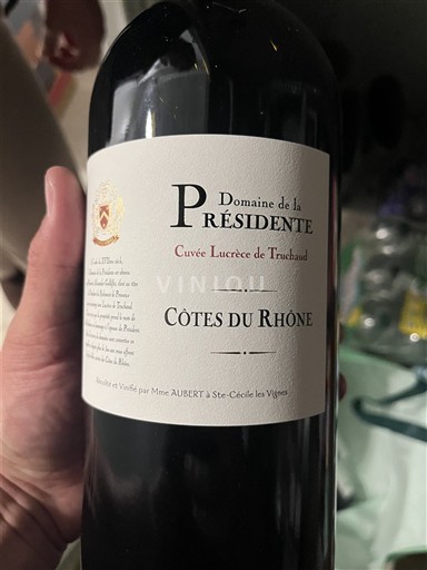 Thung lũng Rhône Côtes-du-rhône Domaine La Présidente Lucrèce de Truchaud 2023