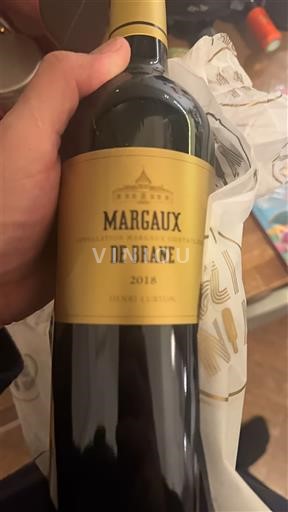 Bordeaux Margaux Château Brane-Cantenac Margaux de Brane 2018