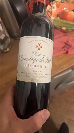 Bordeaux Pomerol Château L'Ermitage de Bel-Air 2013
