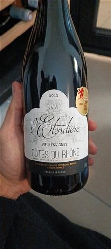 Rhônedalen Côtes-du-rhône L'Etendière Vieilles Vignes 2023