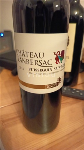 Bordeaux Puisseguin-Saint-Émilion Château Lanbersac 2018