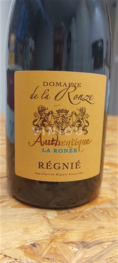 Beaujolais Régnié Domaine de la Ronze Authentique La Ronze 2019