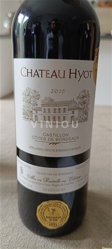 Bordeaux Castillon-côtes-de-bordeaux Château Hyot 2020