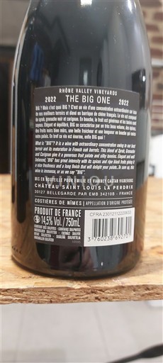 Rhônen laakso Nîmesin viinialue Château Saint Louis La Perdrix The Big One 2022