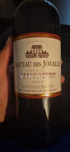 Bordeaux Bordeaux Supérieur Château Des Joualles 2016