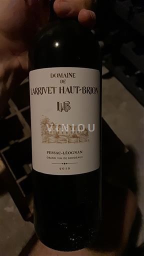 Bordeaux Pessac-Léognan Domaine Larrivet Haut-Brion 2019