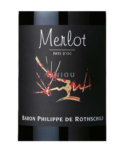 Languedoc-Roussillon Pays d'Oc Baron Philippe de Rothschild Merlot 2023