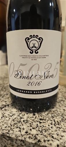 Umbría No especificado Leonardo Bussolotti Pinot Nero 2016