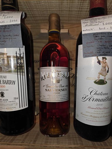 Bordeaux Sauternes Grand Cru Rieussec 2000