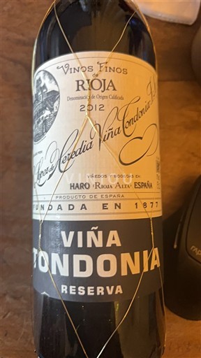 La Rioja Rioja R. Lopez de Heredia Vina Tondonia Reserva 2012