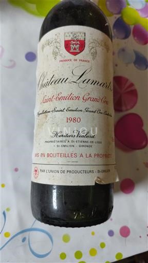 Burdeos Saint-Émilion Gran Cru Grand Cru Château Lamartine 1980
