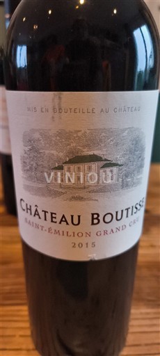Bordeaux Saint-Émilion Grand Cru Grand Cru Château Boutisse 2015