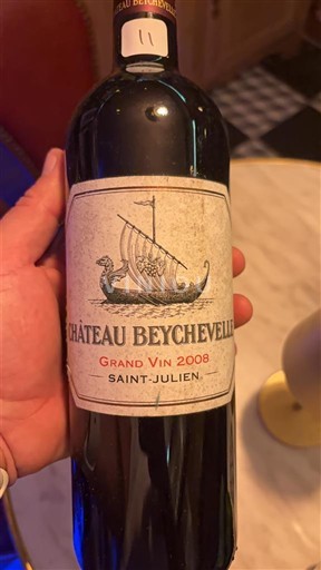 Vin Rouge sec Grand Vin Château Beychevelle 2008 France Bordeaux Saint-Julien AOC Grand Cru
