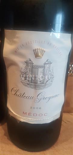 Bordeaux Médoc Château Greysac 2006