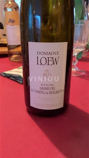 Alsace Riesling Grand Cru Domaine Loew Altenberg de Bergbieten 2022
