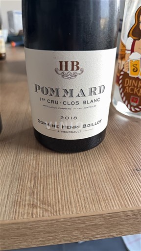 Bourgogne Pommard Premier Cru Domaine Henri Boillot 1er Cru Clos Blanc 2018