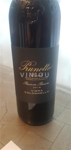 Piëmont Barolo Prunotto Vigna Colonnello Riserva Bussia 2018