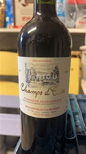 Burdeos Puisseguin-saint-émilion Champs Elise 2017