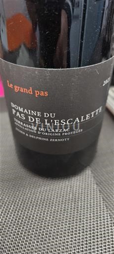 Languedoque Terrasses du Larzac Domaine Pas de l'Escalette Le grand pas 2021
