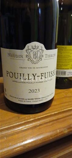 Bourgogne Pouilly-fuissé Naudin Tiercin 2023