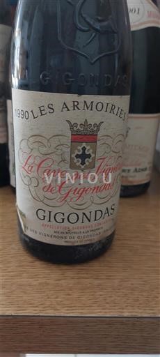 Thung lũng Rhône Gigondas La Cave des Vignerons de Gigondas Les Armoiries 1990