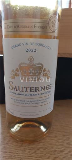 Bordeaux Sauternes La Cave Augustin Florent 2022