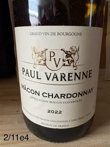 Burgundy Mâcon and Mâcon-Villages Paul Varenne 2022