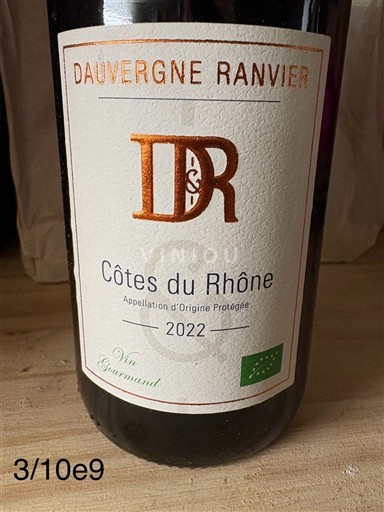 Rhônevallei Côtes-du-rhône Dauvergne Ranvier Vin Gourmand 2022
