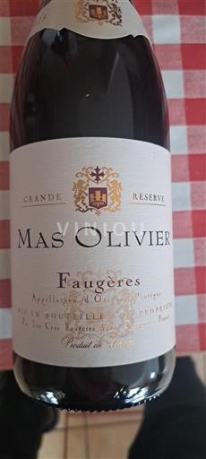 Linguadoca Faugères Mas Olivier Grande Réserve 2023
