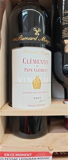 Bordeaux Pessac-Léognan Bernard Magrez Clémentin de Pape Clément 2021