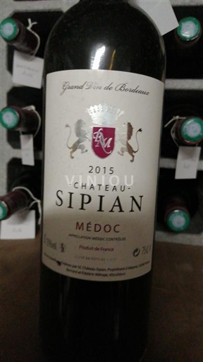 Bordeaux Médoc Château Sipian 2015