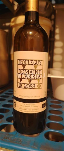 Vin Blanc sec Domaine Larria 2023 France Sud-Ouest Irouléguy AOC bio