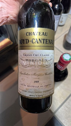 Bordeaux Margaux Grand Cru Château Boyd-Cantenac 1989